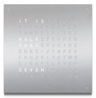QLOCKTWO Earth 45 Stainless Steel Wall Clock Watch QT4ENSS Image 1