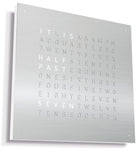 QLOCKTWO Earth 45 Stainless Steel Wall Clock Watch QT4ENSS Image 2