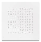QLOCKTWO Earth 45 White Pepper Wall Clock Watch QT4ENWHPC Image 1