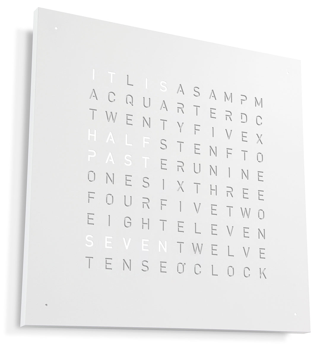 QLOCKTWO Earth 45 White Pepper Wall Clock Watch QT4ENWHPC Image 2