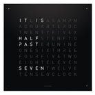 QLOCKTWO Earth 90 Black Pepper Wall Clock Watch LG4ENBLPC Image 1