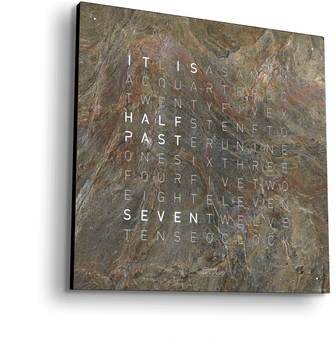 QLOCKTWO Earth 90 Creators Edition Glintscape Wall Clock Watch LG4ENGS Image 2