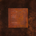 QLOCKTWO Earth 90 Creators Edition Rust Wall Clock Watch LG4ENRT Image 2