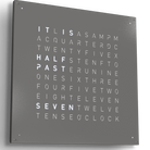 QLOCKTWO Earth 90 Grey Pepper Wall Clock Watch LG4ENGRPC Image 2
