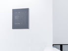 QLOCKTWO Earth 90 Grey Pepper Wall Clock Watch LG4ENGRPC Image 4