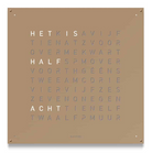 QLOCKTWO Earth 90 Hazelnut Wall Clock Watch LG4ENHAPC Image 1