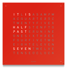QLOCKTWO Earth 90 Red Pepper Wall Clock Watch LG4ENREPC Image 1