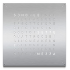QLOCKTWO Earth 90 Stainless Steel Wall Clock Watch LG4ENSS Image 1
