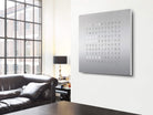 QLOCKTWO Earth 90 Stainless Steel Wall Clock Watch LG4ENSS Image 4
