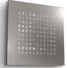 QLOCKTWO Earth 90 Stainless Steel Wall Clock Watch LG4ENSS Image 5