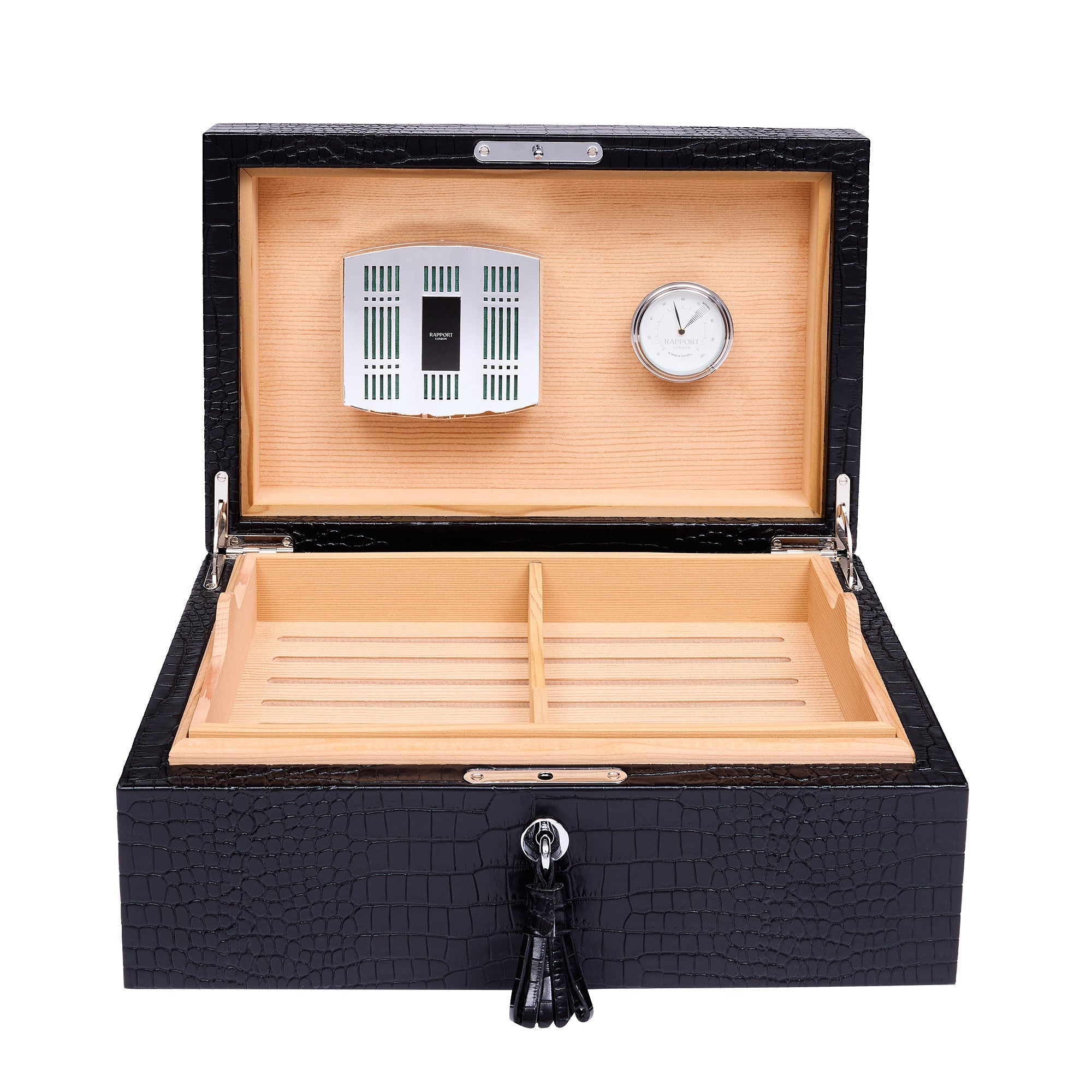 Rapport Brompton Black Large Humidor RPT-190 Image 1