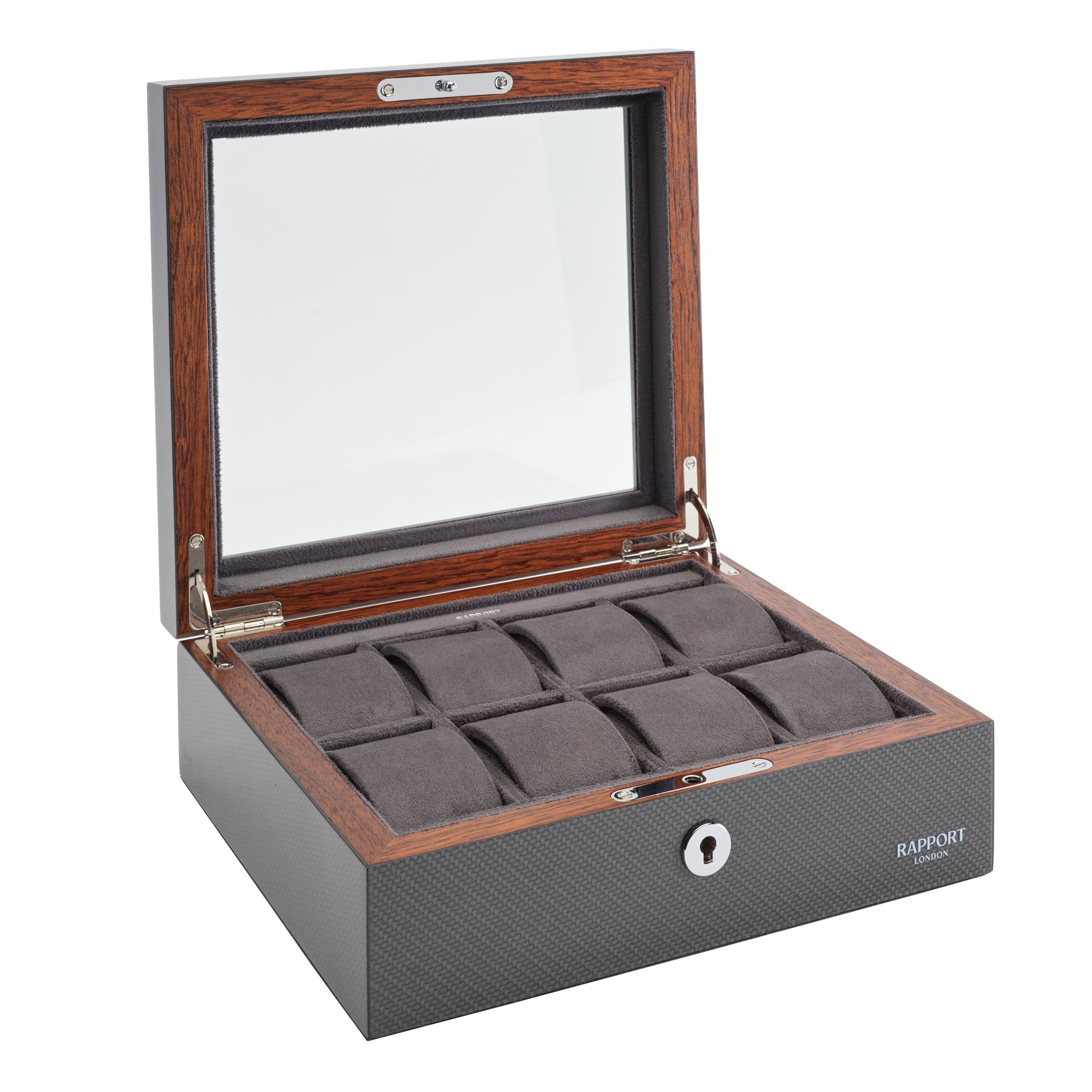 Rapport Carbon Fibre  Optic Eight Watch Box RPT-169 Image 4