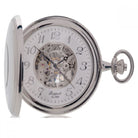 Rapport Pocket Watch Half Hunter Silver Tone PW47 Image 1