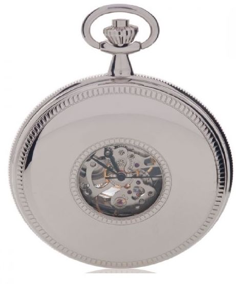Rapport Pocket Watch Half Hunter Silver Tone PW47 Image 2