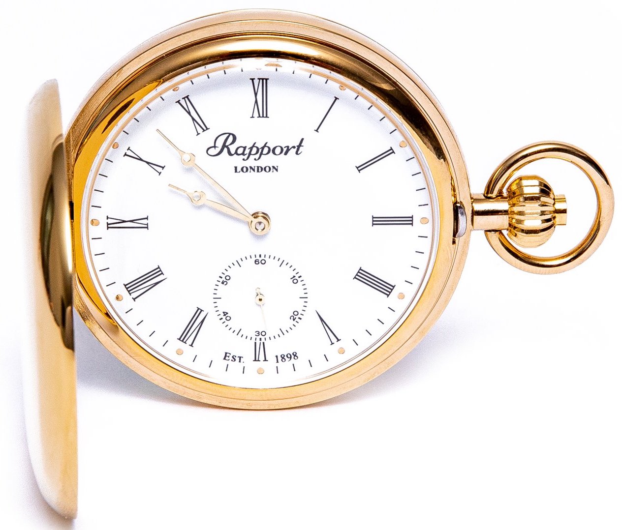 Rapport Pocket Watch Mechanical Double Hunter Gold Plated PW60 Image 4