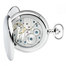 Rapport Pocket Watch Mechanical Double Hunter Silver Tone PW11 Image 2