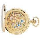 Rapport Pocket Watch Mechanical Half Hunter Gold Tone PW44 Image 1