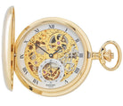 Rapport Pocket Watch Mechanical Half Hunter Gold Tone PW44 Image 10