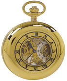 Rapport Pocket Watch Mechanical Half Hunter Gold Tone PW44 Image 8