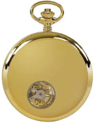 Rapport Pocket Watch Mechanical Half Hunter Gold Tone PW44 Image 9