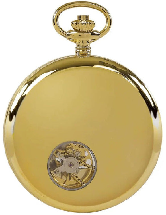 Rapport Pocket Watch Mechanical Half Hunter Gold Tone PW44 Image 9