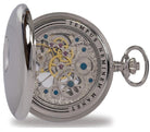 Rapport Pocket Watch Mechanical Half Hunter Silver Tone PW45 Image 1