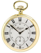 Rapport Pocket Watch Mechanical Open Face Gold Plated PW22 Image 1