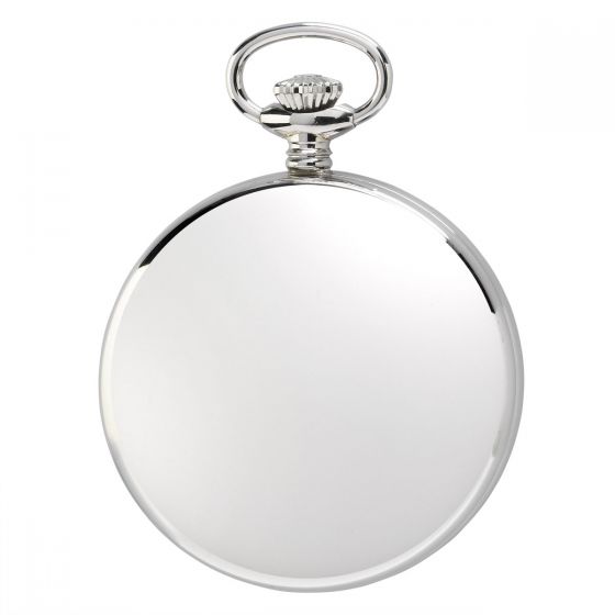 Rapport Pocket Watch Mechanical Open Face Silver Tone PW23 Image 2