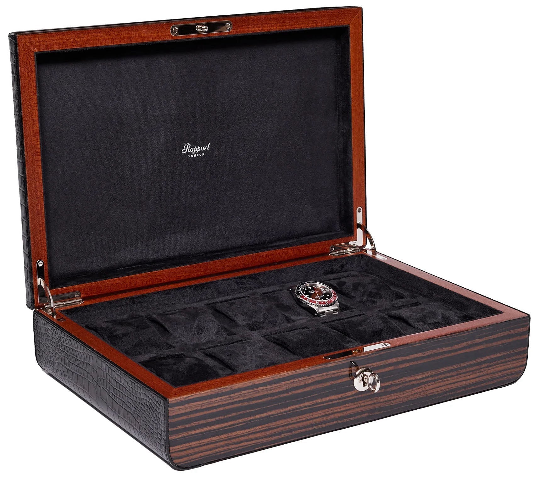 Rapport Watch Box Mayfair 10 Macassar Wood L277 Image 4