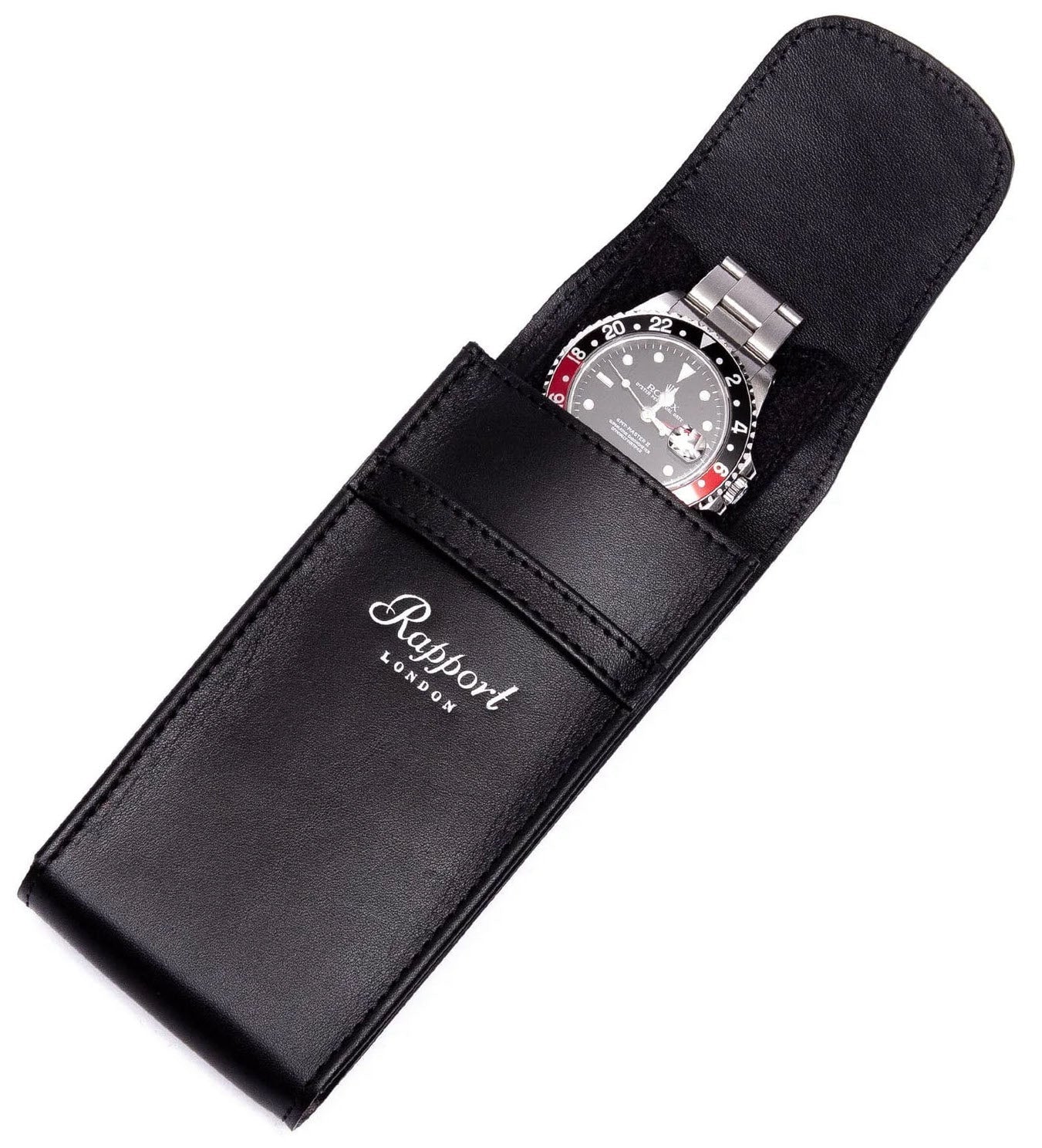 Rapport Watch Pouch Hyde Park Leather Black D405 Image 1