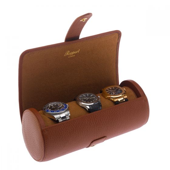Rapport Watch Roll Berkeley Tan Three Watch D181 Image 1