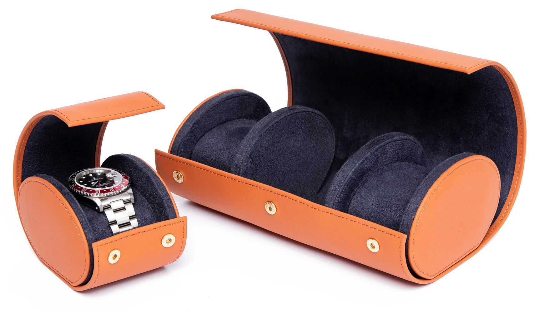 Rapport Watch Roll Hyde Park Tan Three Watch D285 Image 2
