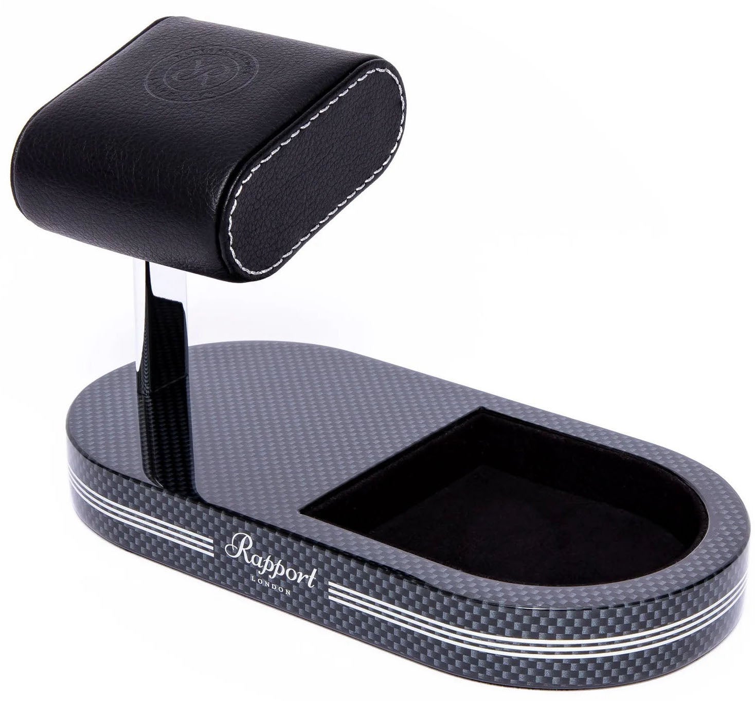 Rapport Watch Stand Formula Tray Carbon Fibre Silver WS21 Image 2