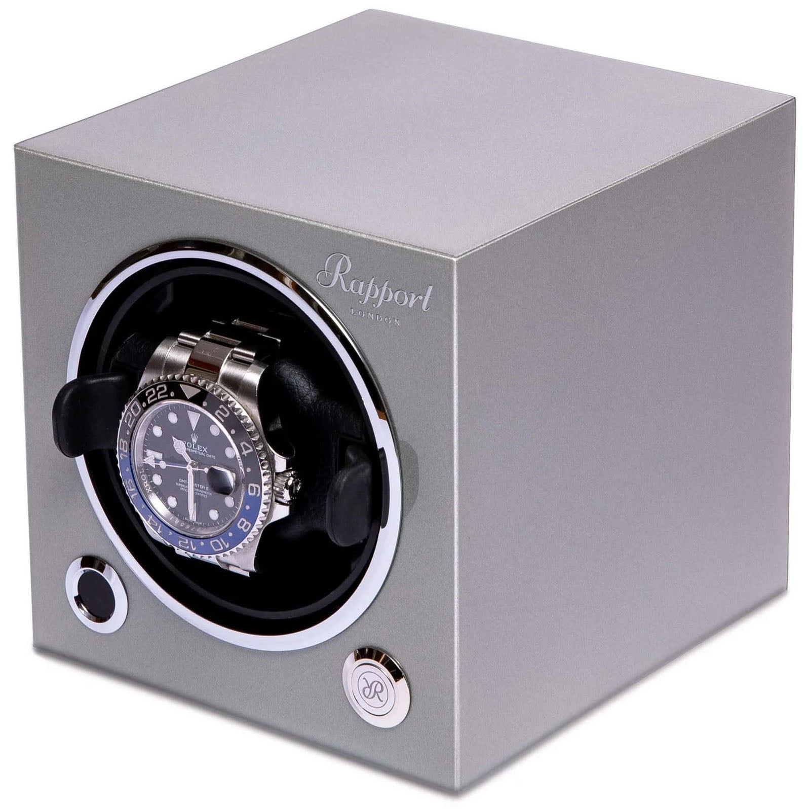 Rapport Watch Winder Evo Single Platinum Silver EVO45 Image 1