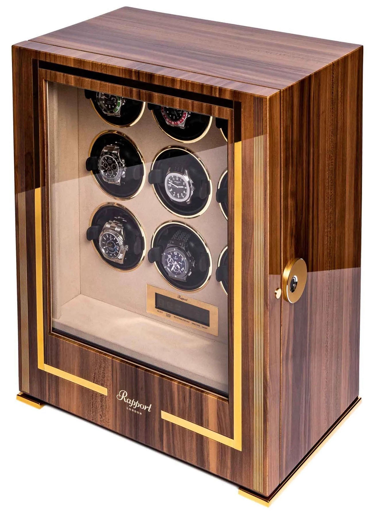 Rapport Watch Winder Paramount 9 Walnut W309 Image 1