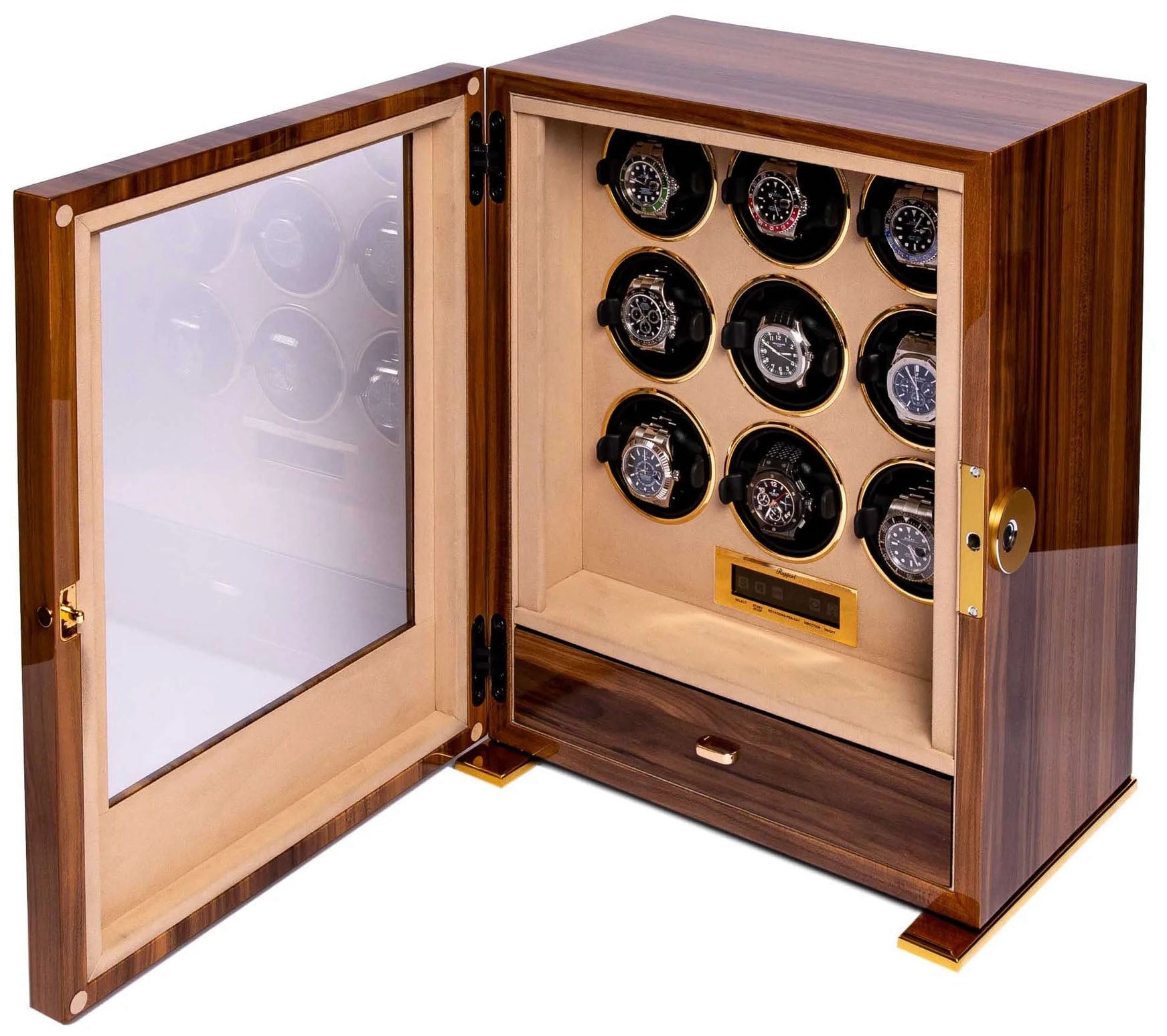 Rapport Watch Winder Paramount 9 Walnut W309 Image 2