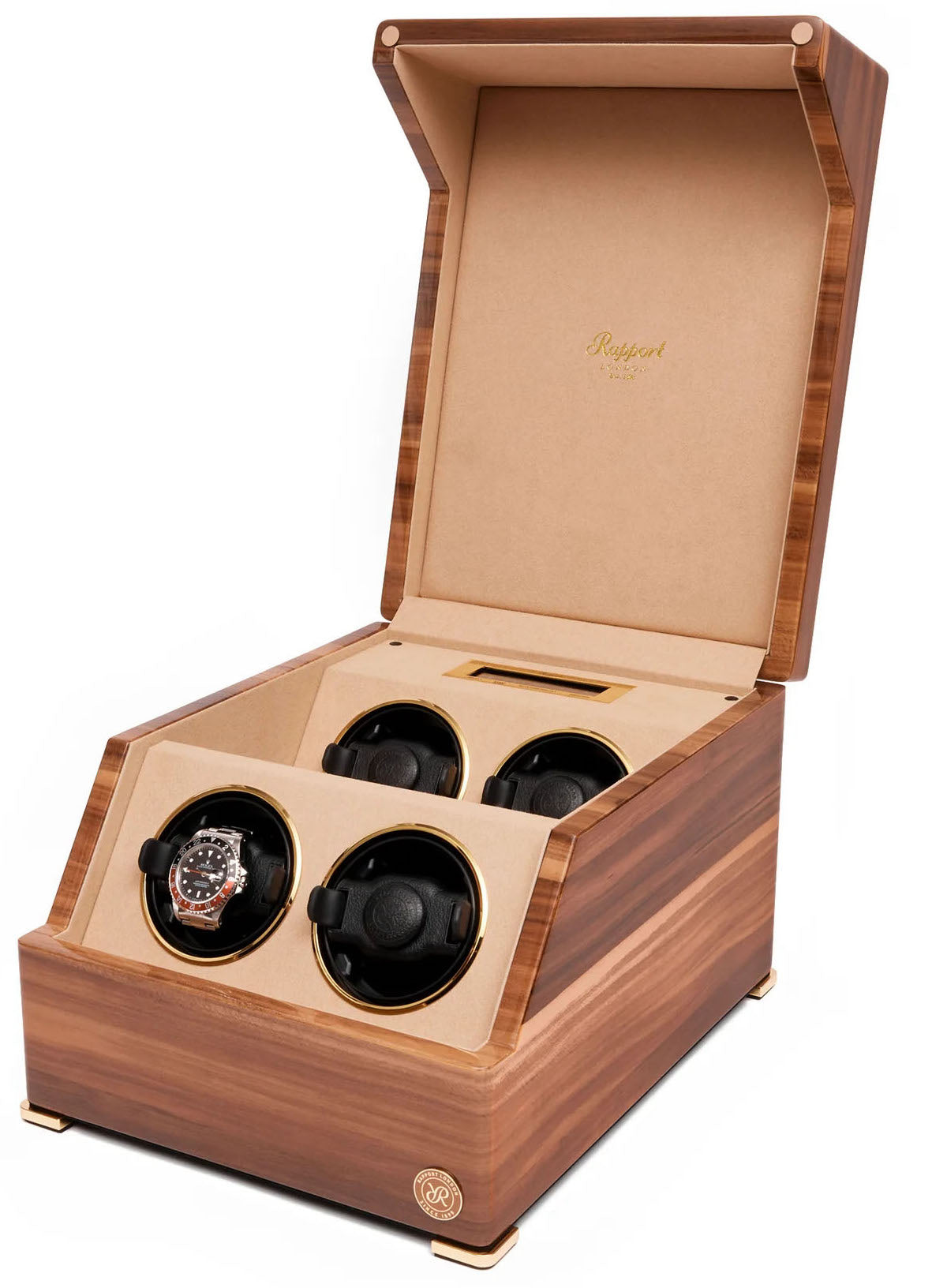 Rapport Watch Winder Perpetua III Quad Walnut W584 Image 1