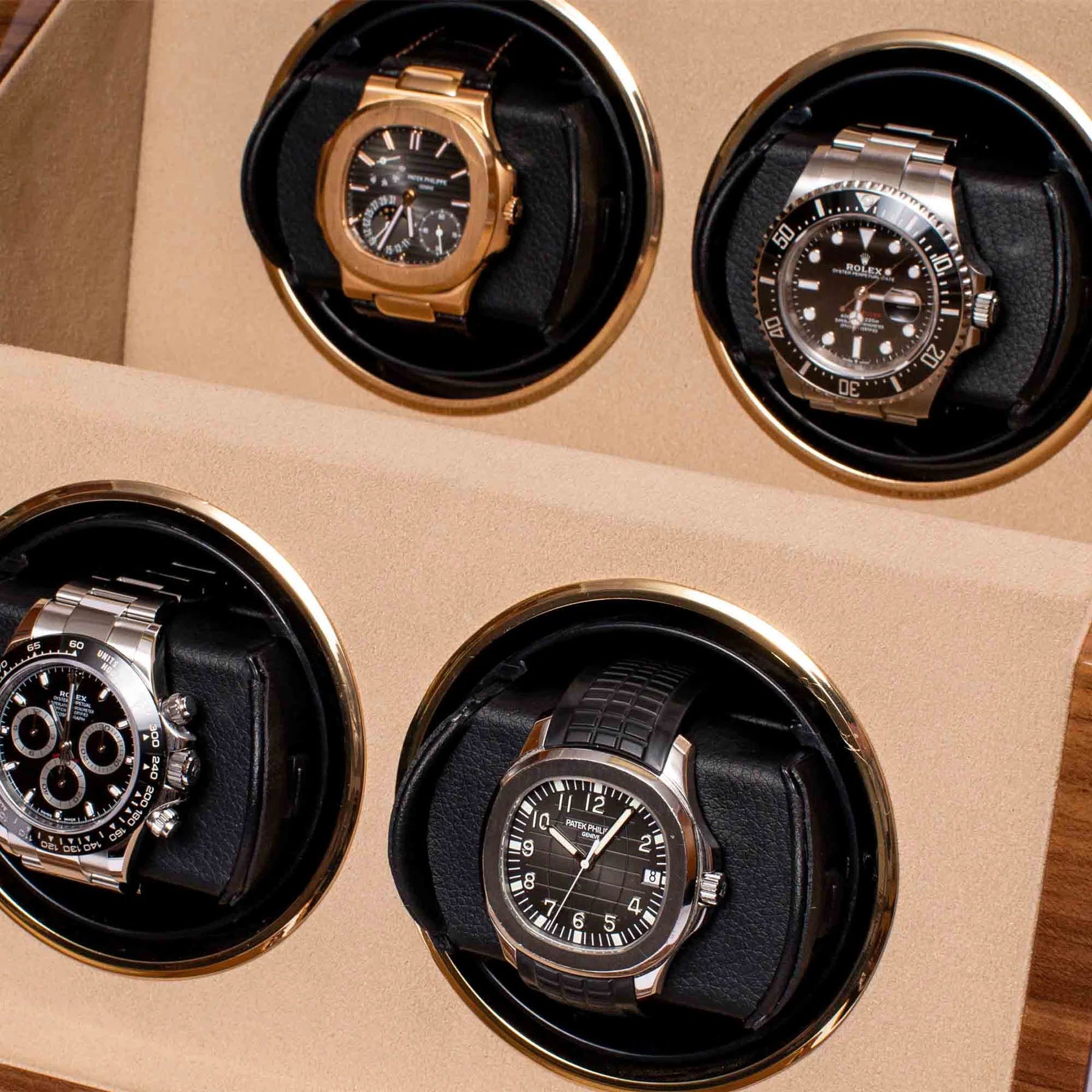 Rapport Watch Winder Perpetua III Quad Walnut W584 Image 3