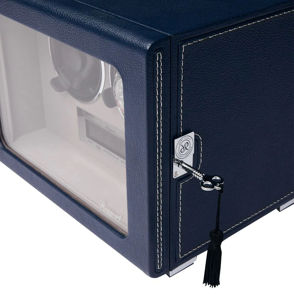 Rapport Watch Winder Quantum Quad Two Leather Blue W632 Image 3