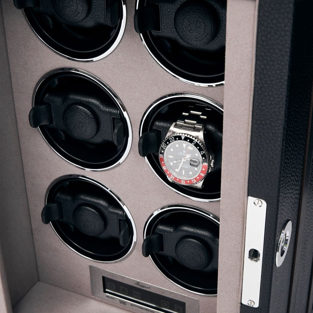 Rapport Watch Winder Roamer 6 Leather Black W656 Image 4