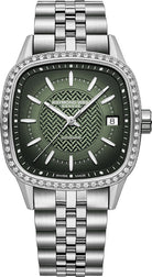Raymond Weil Freelancer 60 Lab Green Ladies Bracelet Watch 2490-STS-52051 Image 1