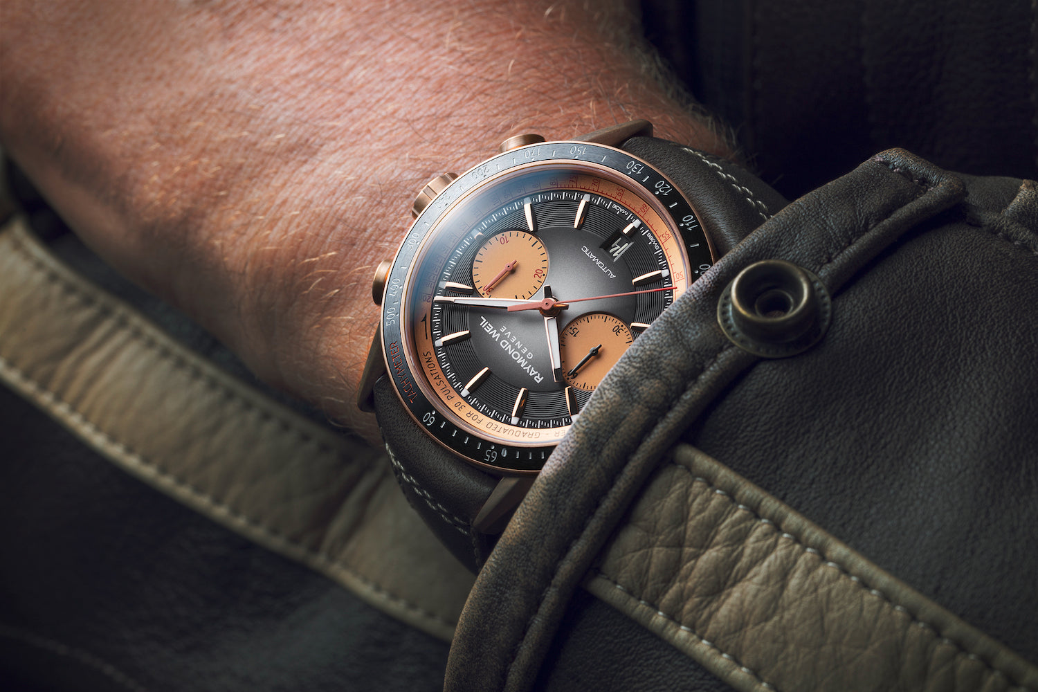 Raymond Weil Freelancer Chronograph Bronze Limited Edition D 7780-B1-20422 Image 6