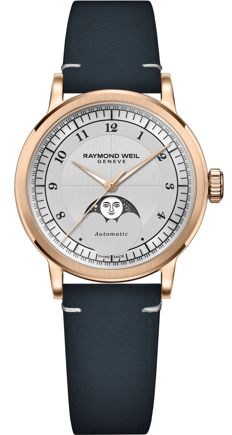 Raymond Weil Millesime Automatic Moon Phase 35mm Watch 2145-PC5-05650 Image 1