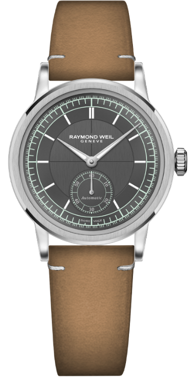 Raymond Weil Millesime Automatic Small Seconds Menthol Minute Track Watch RMW-1769 Image 1
