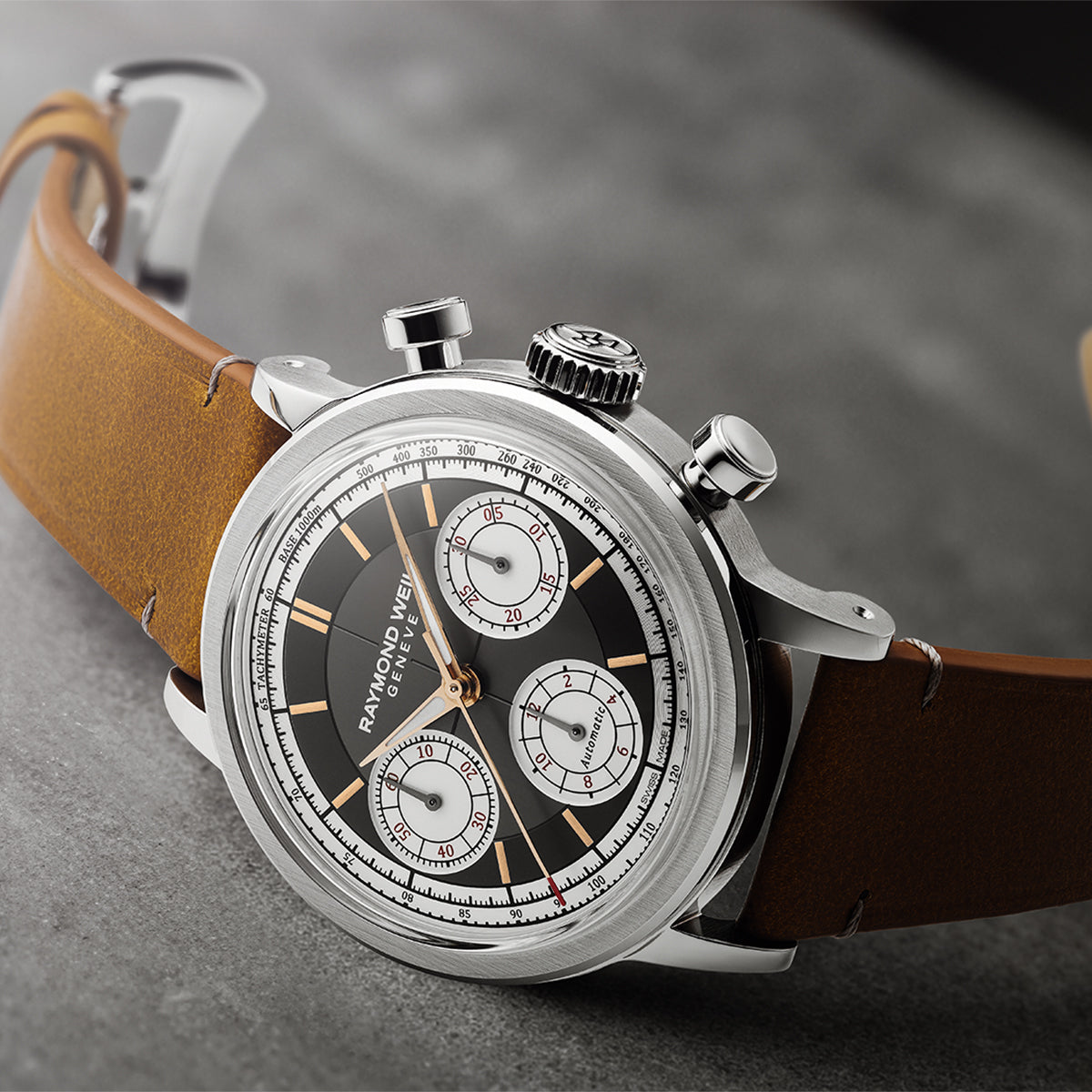 Raymond Weil Millesime Automatic Tri-Compax Chronograph Anthracite Watch RMW-1763 Image 3