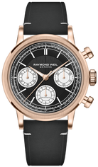Raymond Weil Millesime Automatic Tri-Compax Chronograph Black Sector Watch RMW-1761 Image 1
