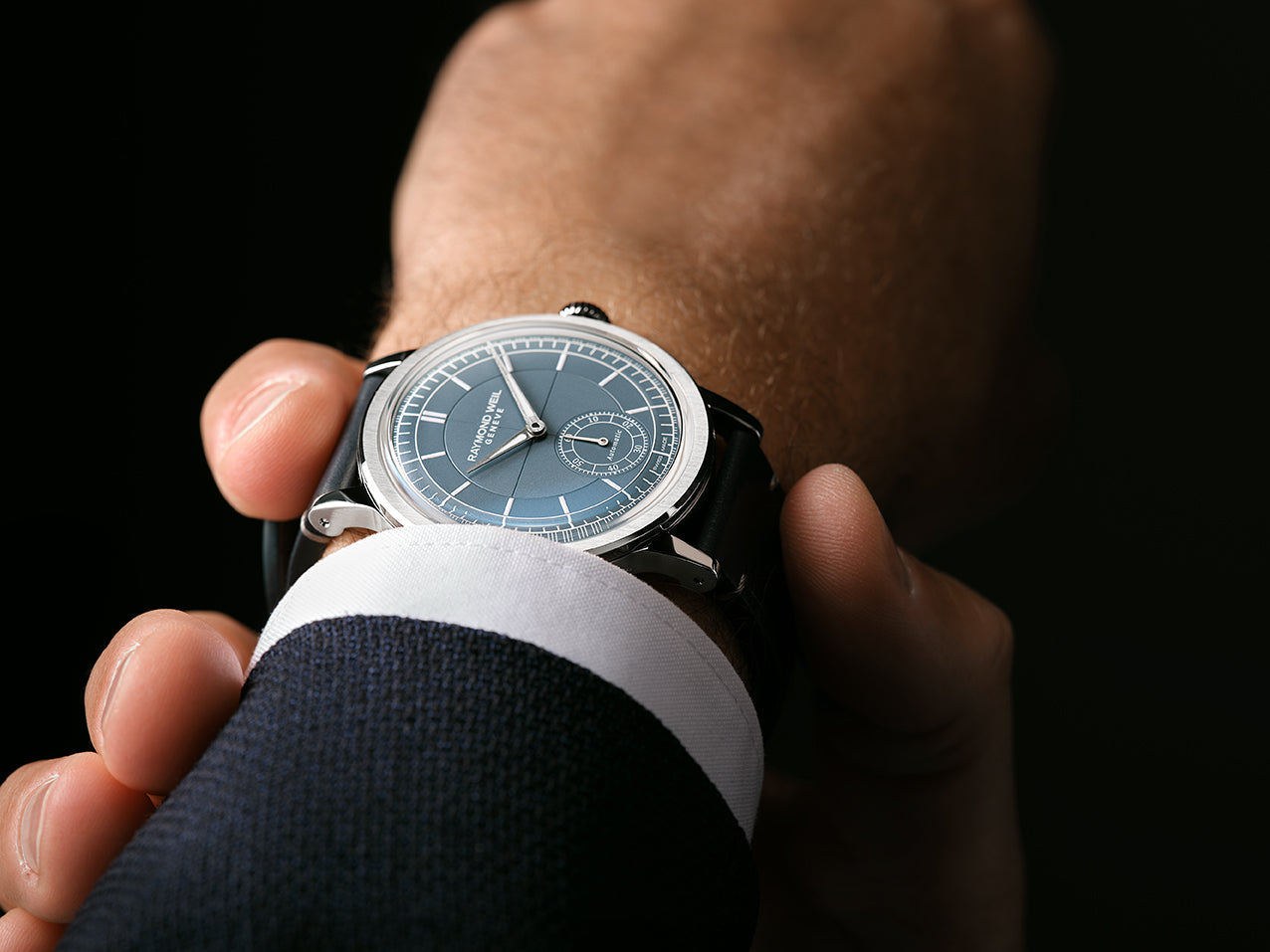 Raymond Weil Millesime Small Seconds Blue Denim Watch 2930-STC-50011 Image 6