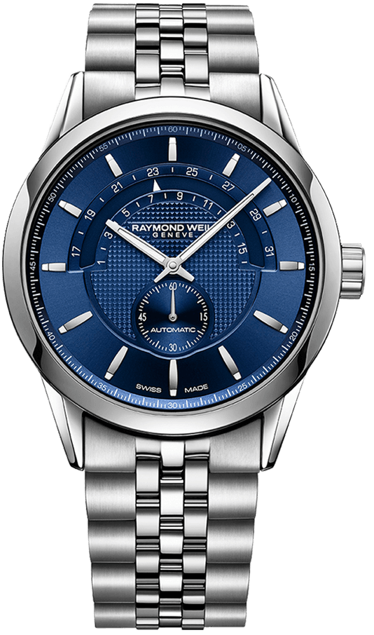 Raymond Weil Watch Freelancer Half Moon Opening Date Window D 2738-ST-50001 Image 1