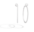 Recarlo Anniversary 18ct White Gold Diamond Earrings REC-256 Image 1