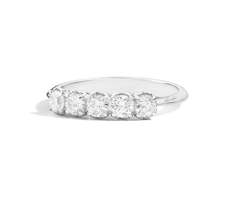 Recarlo Anniversary 18ct White Gold Diamond Ring REC-292 Image 2